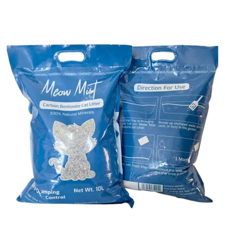 Meow Mist Carbon Bentonite Litter 10L