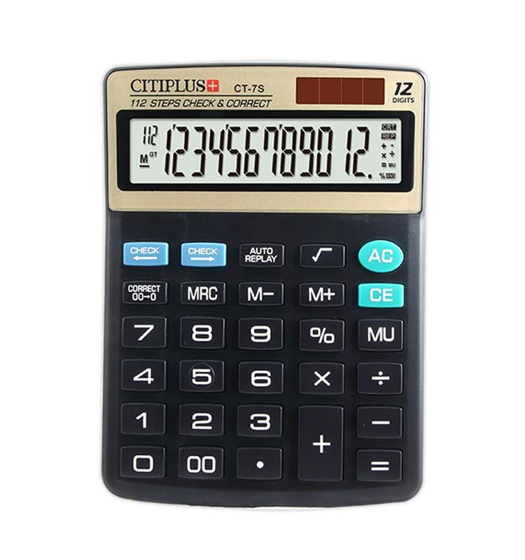 Electronic Calculator, CT-75, 12-Digit