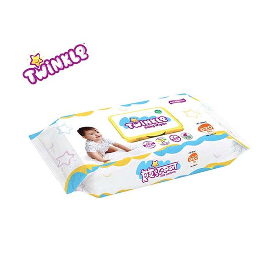 Twinkle Baby Wipes Pouch, Pack of 120 Pieces