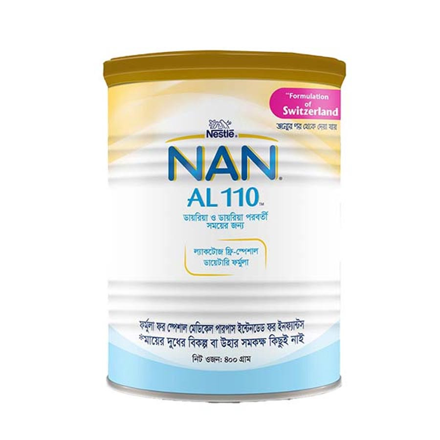Nestle Nan AL 110 Formula Milk Powder (0-6 M+), 400gm