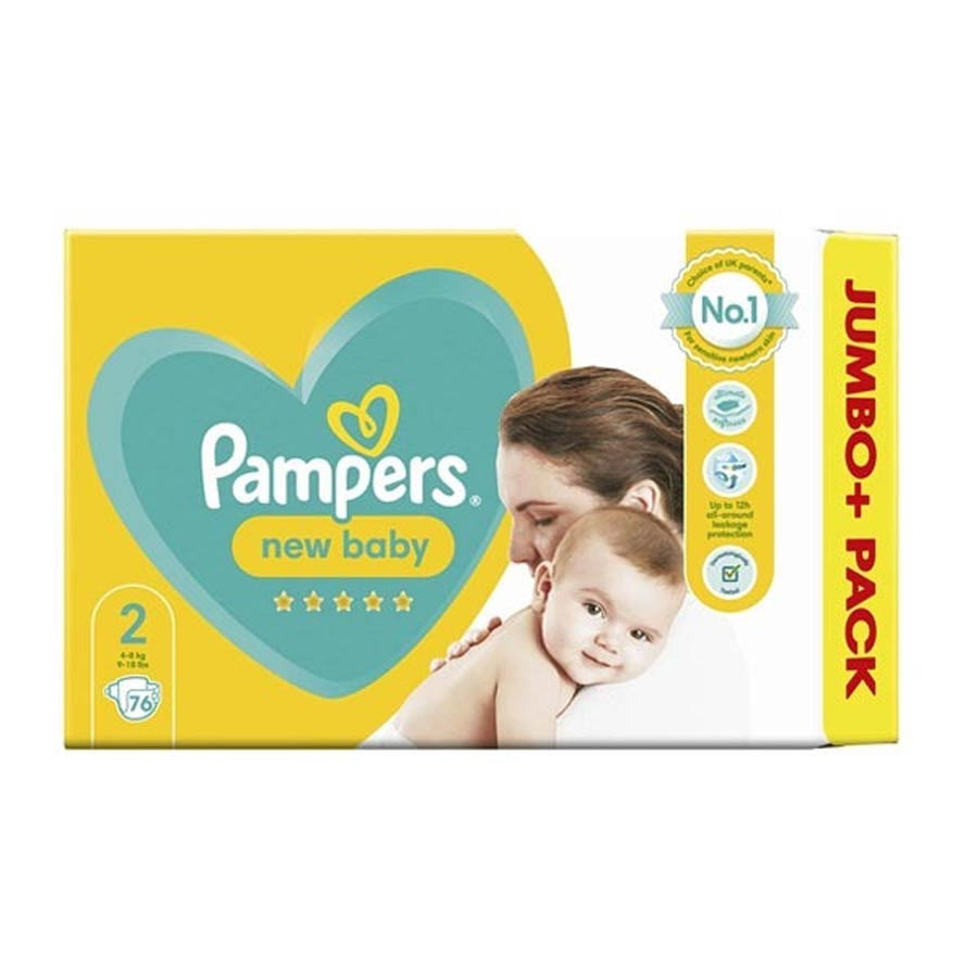 Pampers New Baby Size 2 (4-8 kg) Uk, Pack of 42 Pcs